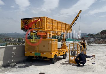 橋梁排水管安裝車三代機早期型號